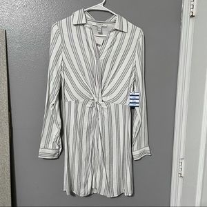 Striped shirt dress
